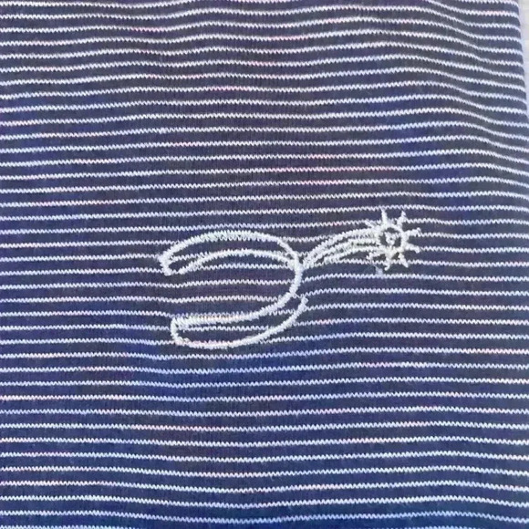 Peter Millar Drum Performance Jersey Polo  Spur Sz Large Exc Con Navy White - Picture 3 of 5